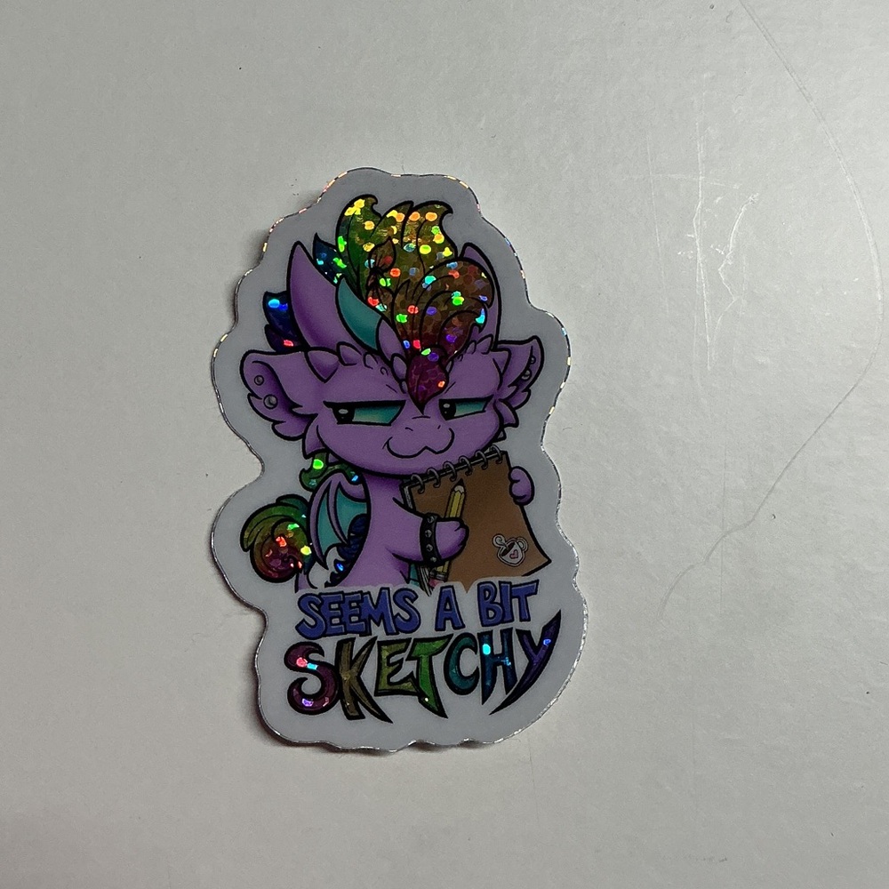 Holographic Dragon Sticker